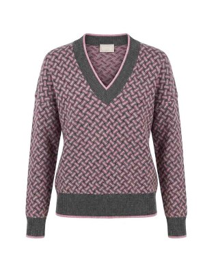 DRUMOHR: maglia collo a v - Maglione con scollo a V