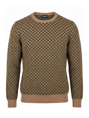 DRUMOHR: Suéteres con cuello pico - Suéter Cuello Redondo - Verde
