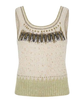 ERMANNO SCERVINO: Tops y camisetas sin mangas - Top - Blanco