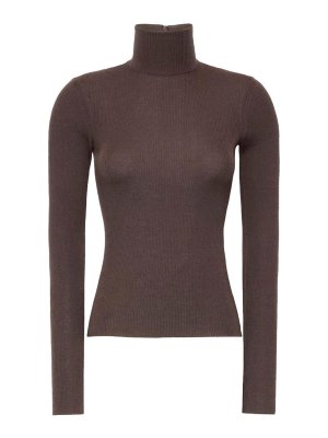Max Mara: Rollkragenpullover  und Polo-Ausschnitt - Rollkragenpullover - Grau