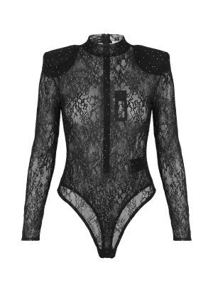 NISSA: Tops & Tank tops - Lace Bodysuit