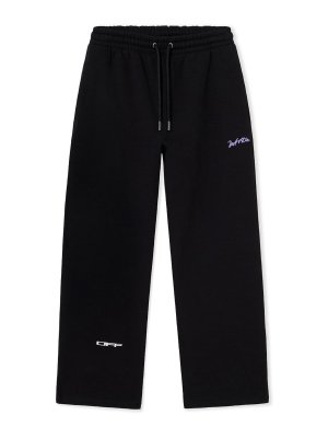 OFF-WHITE: スウェットパンツ - トラックスーツ ボトムス - 黒