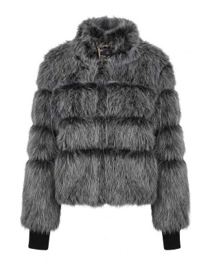 PATRIZIA PEPE: casual jackets - Short Fluffy Jacket
