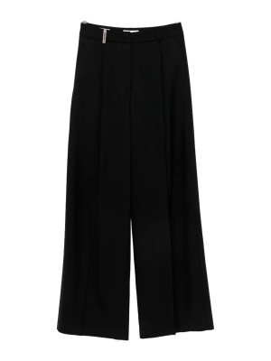 PESERICO: pantaloni casual - Pantaloni palazzo in gabardine di lana