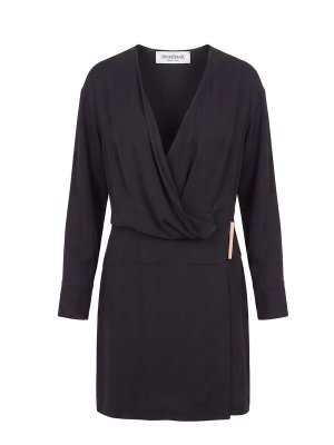 SPORTMAX: ニーレングスドレス - 膝丈ドレス - 黒