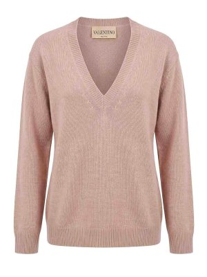 VALENTINO: Pull col rond - Pull Col Rond - Couleur Chair