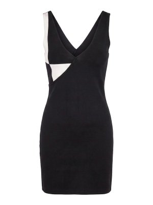 VERSACE: short dresses - Stretch Wool Knit Mini Dress