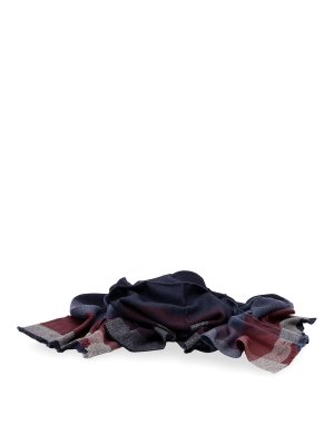 BRUNELLO CUCINELLI: scarves - Wool And Cashmere Check Scarf