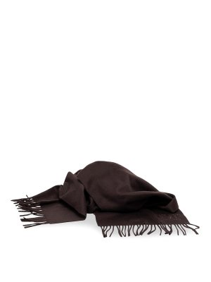 Max Mara: Stoles & Shawls - Cashmere Stole With Monogram Embroidery