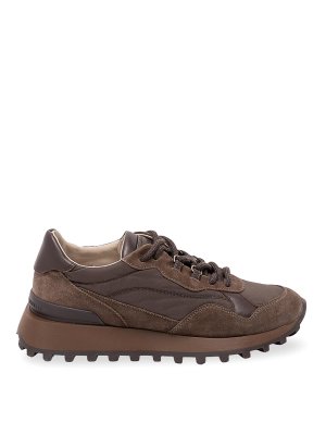 BRUNELLO CUCINELLI: trainers - Suede And Cotton Sneakers