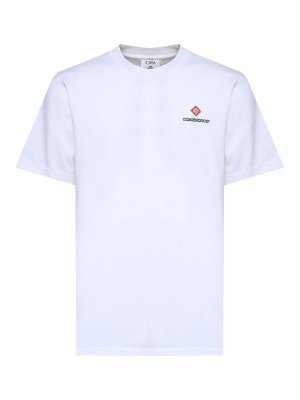 CASABLANCA: t-shirts - Cotton T-Shirt With Logo