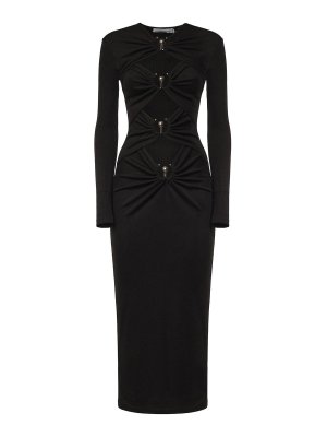 CHRISTOPHER ESBER: knee length dresses - Orbit Midi Dress With Cut-Outs