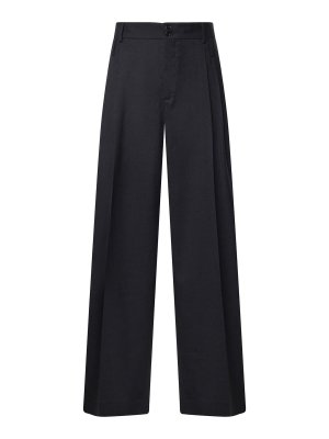 DOLCE & GABBANA: casual trousers - Wool Panama Trousers