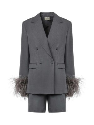 THE ARCHIVIA: トラウザーショーツ - ショートパンツ - グレー
