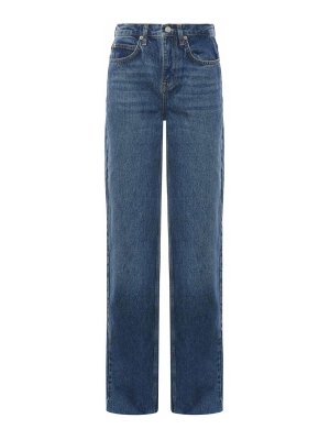 THE FRANKIE SHOP: Jeans Rectos - Vaqueros Rectos - Azul