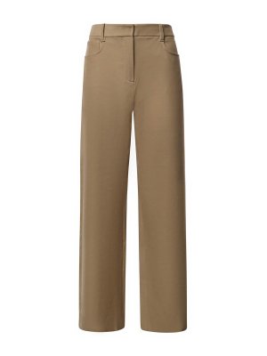 S MAX MARA: casual trousers - Wide-Leg Cotton Blend Trousers