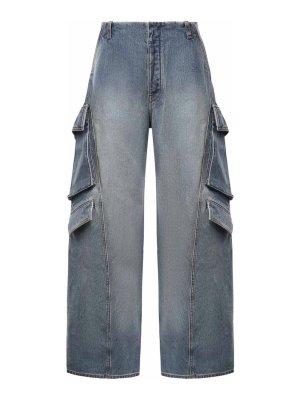 Alaïa: カジュアルトラウザー - カジュアルパンツ - ブルー
