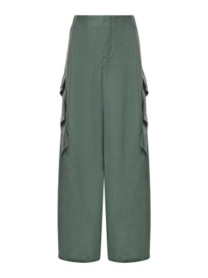 Alaïa: カジュアルトラウザー - カジュアルパンツ - 緑