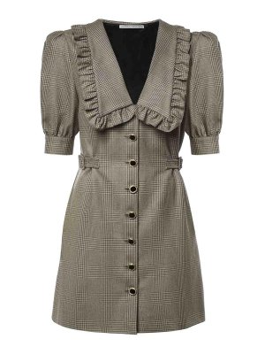 ALESSANDRA RICH: short dresses - Short Prince Of Wales Dress