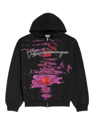 BALENCIAGA: スウェット＆セーター - スウェットシャツ/セーター - 黒