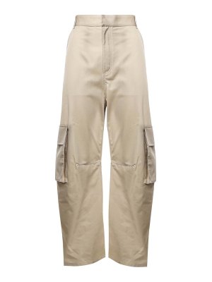BALENCIAGA: casual trousers - Cotton Twill Cargo Pants