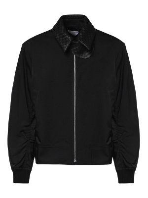 BOTTEGA VENETA: ボンバージャケット - ボンバージャケット - 黒