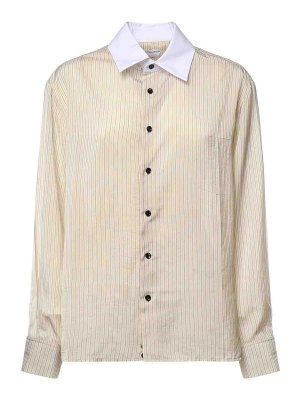 BOTTEGA VENETA: シャツ - シャツ - オレンジ