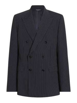 DOLCE & GABBANA: blazers - Martini Light Double-Breasted Jacket