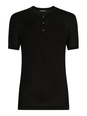 DOLCE & GABBANA: t-shirts - Serafino Silk T-Shirt