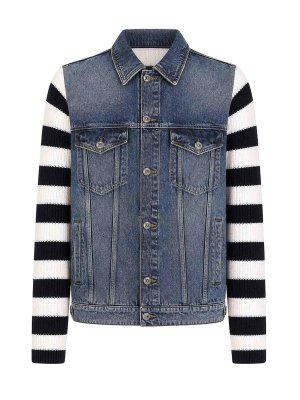 DOLCE & GABBANA: denim jacket - Denim And Wool Jacket