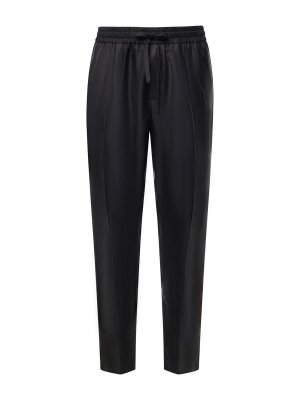 DOLCE & GABBANA: tracksuit bottoms - Silk Twill Joggers