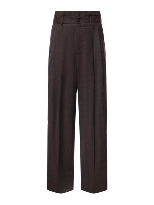 DOLCE & GABBANA: casual trousers - Wool Blend Check Trousers
