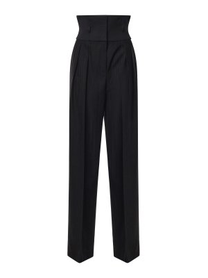 DOLCE & GABBANA: casual trousers - Striped Wool Jacquard Trousers