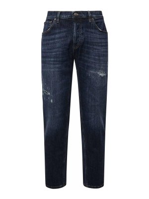 DONDUP: Jeans à jambe droite - Jean Droit - Bleu