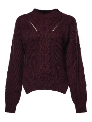 DONDUP: Strickpullover mit Rundhalsausschnitt - Rundhalspullover - Bordeaux