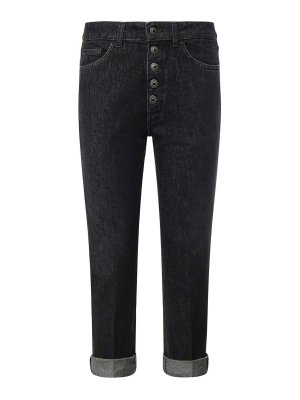 DONDUP: jeans dritti, a sigaretta - Jeans Koons a vestibilità ampia