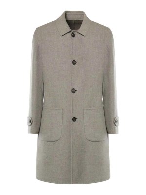 ELEVENTY: knee length coats - Reversible Single-Breasted Coat
