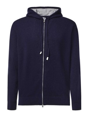 ELEVENTY: Sweatshirts & Sweaters - Cashmere Zip-Up Sweatshirt