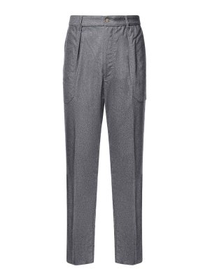 ELEVENTY: casual trousers - Fatique Wool Blend Trousers