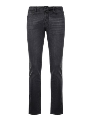 EMPORIO ARMANI: Jeans skinny - Jean Skinny - Gris