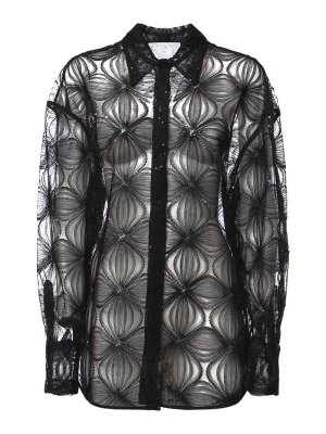 GENNY: camicie - Camicia in tulle ricamata