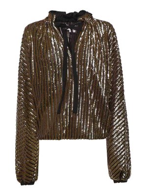 GENNY: bluse - Camicetta fluida con paillettes