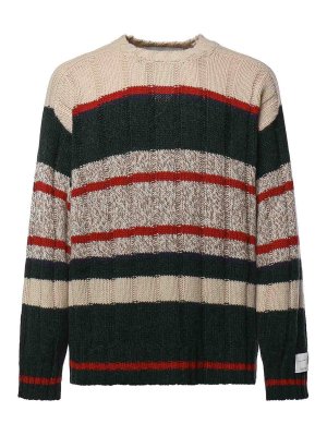 GOLDEN GOOSE: crew necks - Striped Alpaca Blend Sweater
