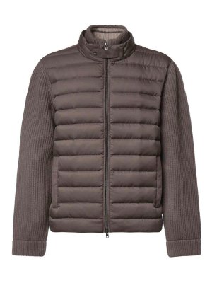 HERNO: padded jackets - Wool-Blend Puffer Jacket