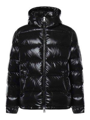HERNO: padded jackets - Short Gloss Nylon Duvet