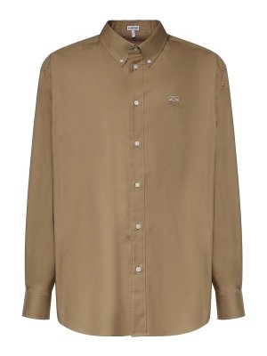 LOEWE: camicie - Maglietta in cotone con logo
