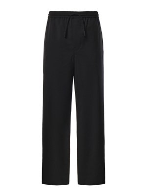 LOEWE: straight leg jeans - Wool Drawstring Trousers