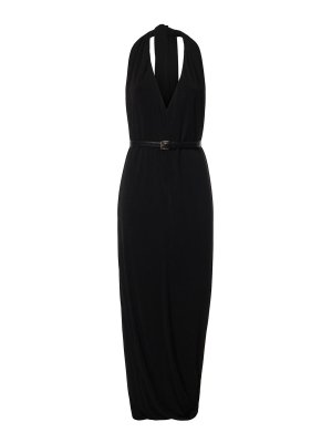 LOEWE: knee length dresses - Draped Viscose Dress