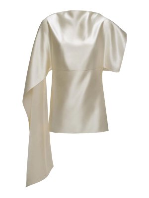 MAGDA BUTRYM: Top e canotte - Top in seta drappeggiato