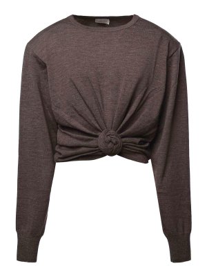 MAGDA BUTRYM: Pull col rond - Pull Col Rond - Marron
